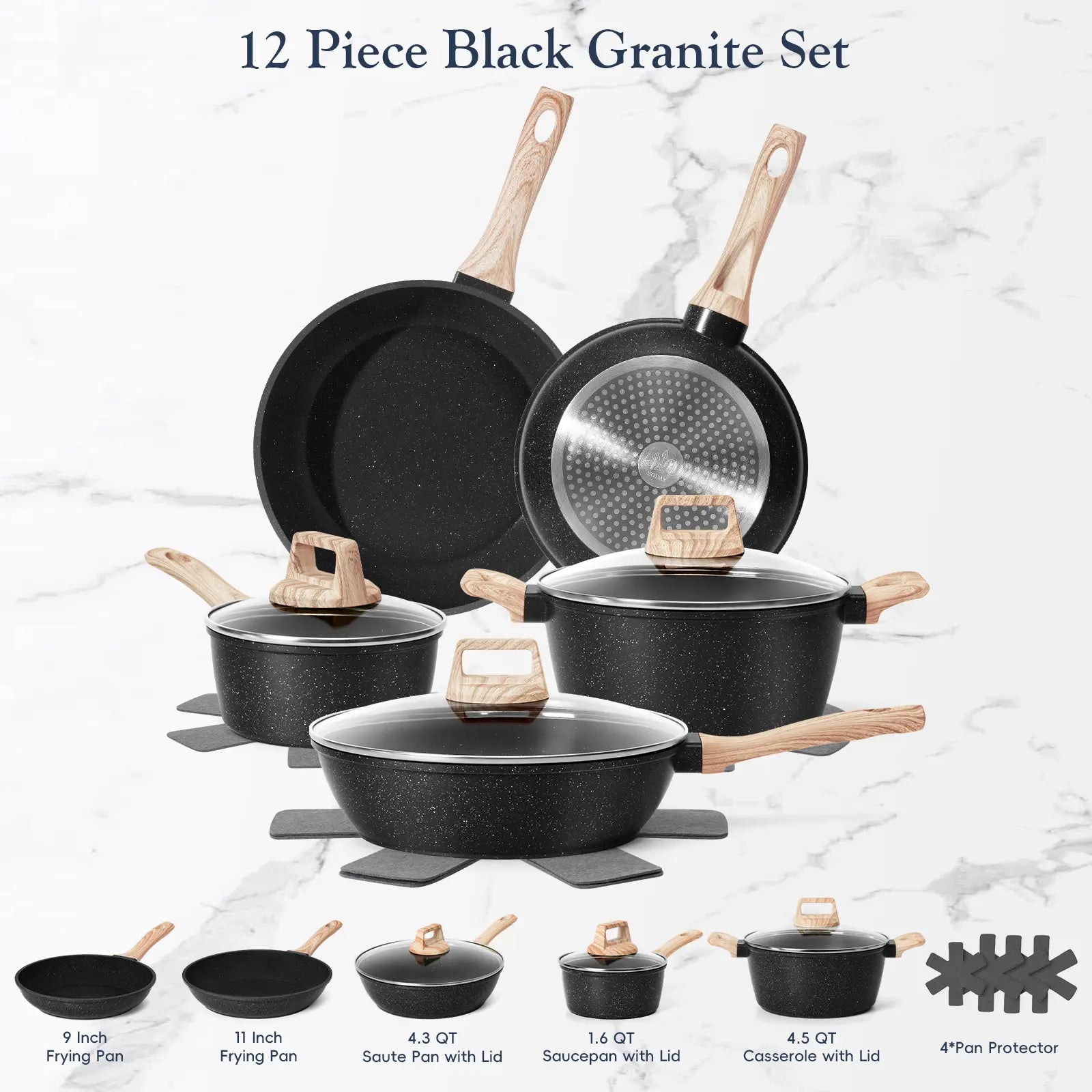 Granite Induction Cookware Set