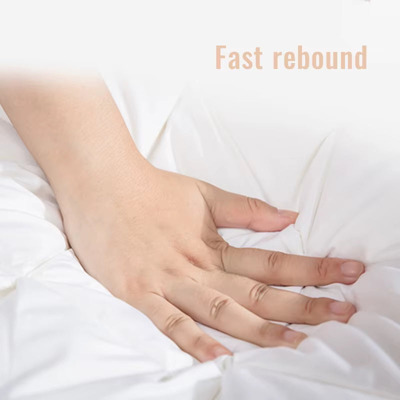 DreamNest™ Luxury Goose Down Feather Pillow – Pinch Pleat Design with Neck Support in Standard, Queen & King Sizes